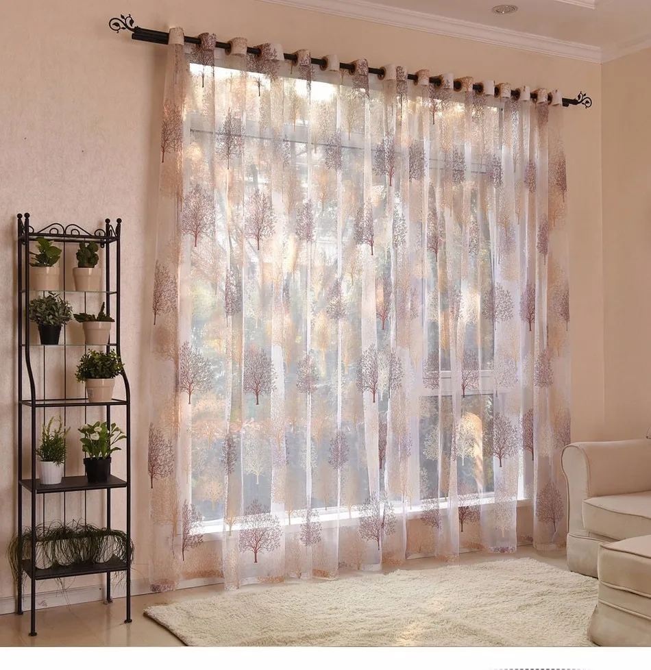 Sheer Drapes Living Room | Tulle Sheer Curtains