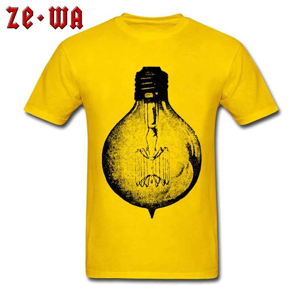 vintage light bulb 2417764_960_720 T Shirt for Men Printed On Summer/Fall Tops T Shirt New Design T Shirt O Neck Pure Cotton vintage light bulb 2417764_960_720 yellow