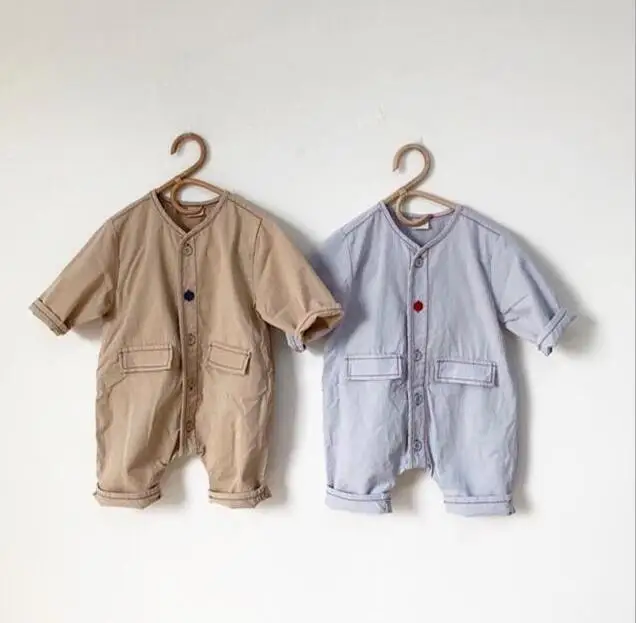 

2019 Babys Girls Boys Romper Cotton Autumn Spring Babys Jumpsuit 0-4t PV545