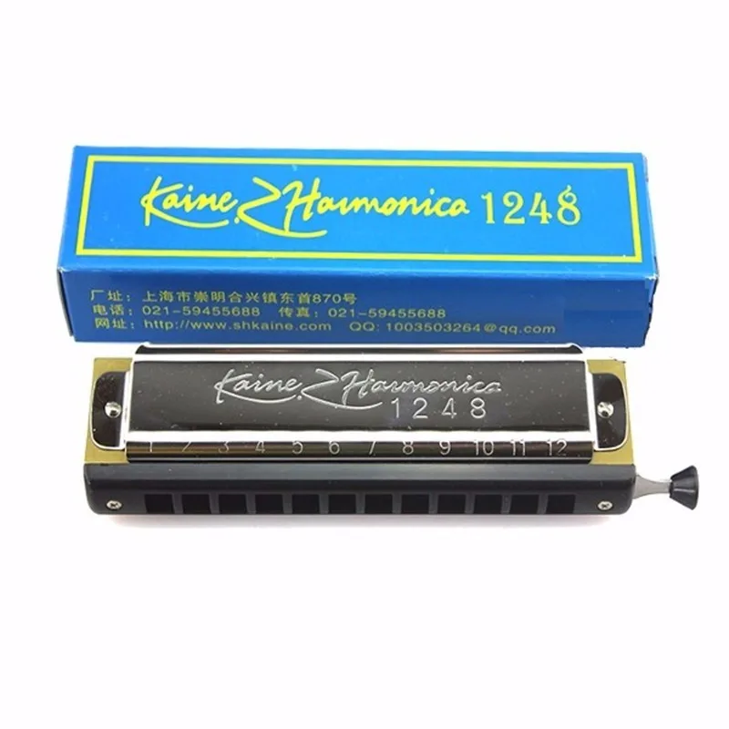 12 Holes 48 Tones C Key Chromatic Harmonica For Beginnersin Harmonica from Sports