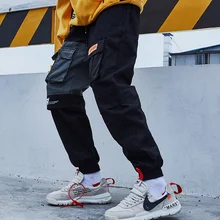 Aelfric Eden, карманы, брюки карго, мужские, цветные, в стиле пэчворк, повседневные, для бега, модные, тактические, брюки, Tide, Harajuku, уличная одежда