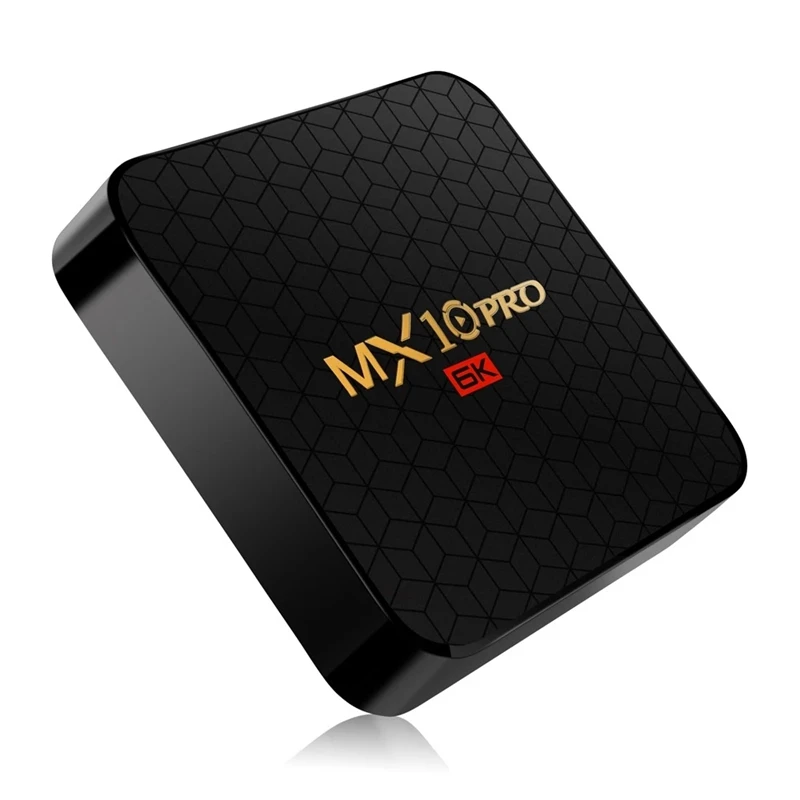 Mx10 Pro Smart Tv Box Android 9.0 Allwinner H6 Uhd 4K Media Player 6K Image Decoding 4Gb / 32Gb 2.4G Wifi 100M Lan Usb3.0 H.26