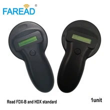 Лучшая международный стандарт 134,2 кГц животных RFID чип считыватель тегов для собак кошек домашних свинья овца тегов ISO11784/5 HDX и FDX-B