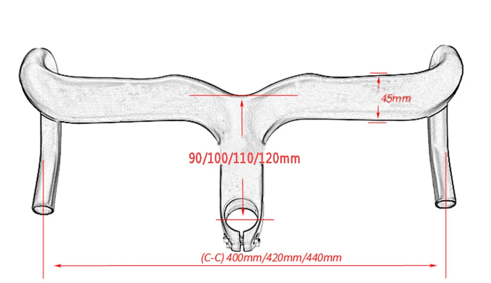 Cinelli Ram 2 Ram3 полностью углеродное волокно дорожный Интегрированный руль с углеродным стержнем многоцветный руль глянец