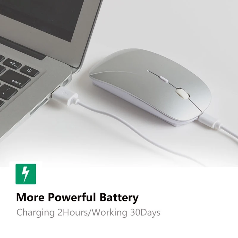 Bluetooth мышь для Mac 2 4 ГГц беспроводная Xiaomi muis draadloos Бесшумная игровая Macbook Dell Acer