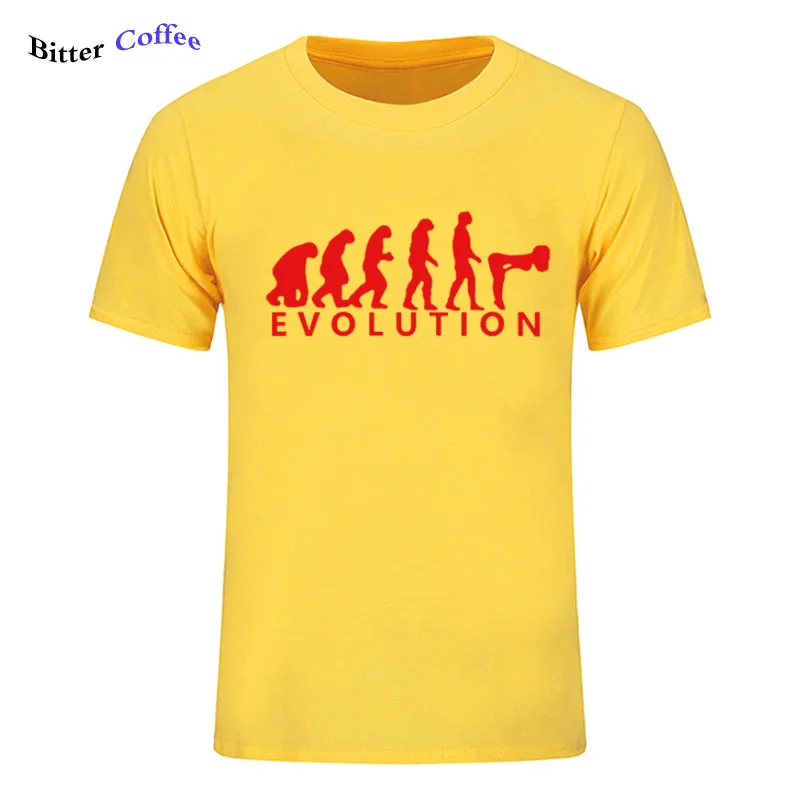 Эволюция человека секс Любовные подарки футболка для мужчин хлопок круглый вырез горловины короткий рукав забавные летние футболк - Цвет: 15