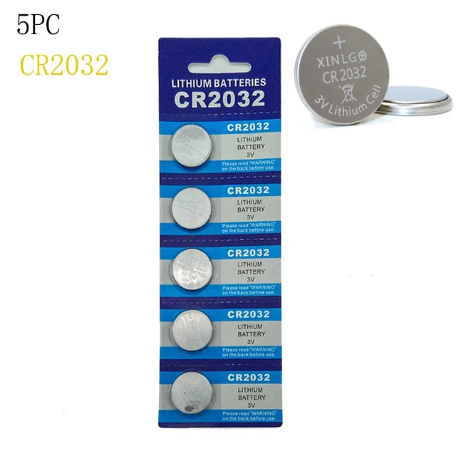 

5pcs/Lot 1 cards CR2032 button battery suit Electronic scale car remote control scale selfie device 3V button electronics Nov18