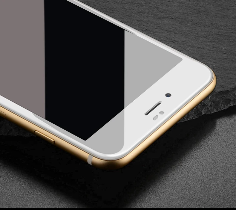 TOMKAS Glass For iPhone 7 8 Screen Protectors 4D Round Curved Edge Full Cover Protective For iPhone 7 8 Plus Tempered Glass
