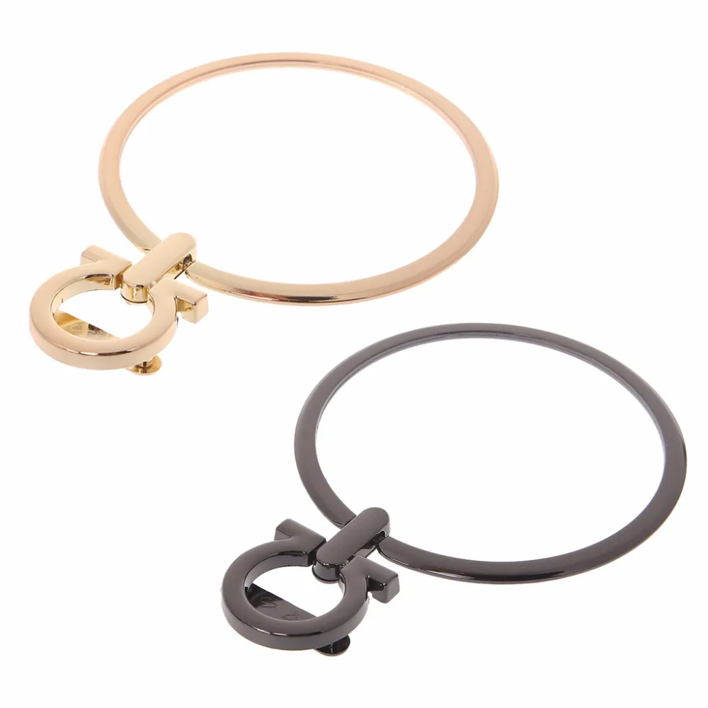 THINKTHENDO DIY Metal Bag Handle Handbag Strap Purse Hardware