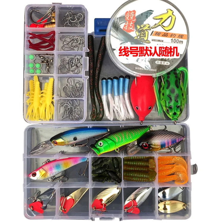 205/206/207 unids Señuelos de Pesca Set mixto Minnow Alicates de agarre cuchara ganchos de atraer Kit de caja de cebo Artificial, de Pesca ER025 205/206/207 unids Señuelos de Pesca Set mixto Minnow Alicates de agarre cuchara ganchos de atraer Kit de caja de cebo Artificial, de Pesca ER025
