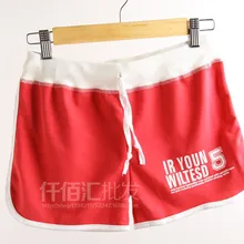 50 шт./лот женские хлопковые шорты в стиле кэжуал тонкие носки с принтом в виде букв; сезон лето женская обувь ярких цветов; цветные Шорты многоцветный