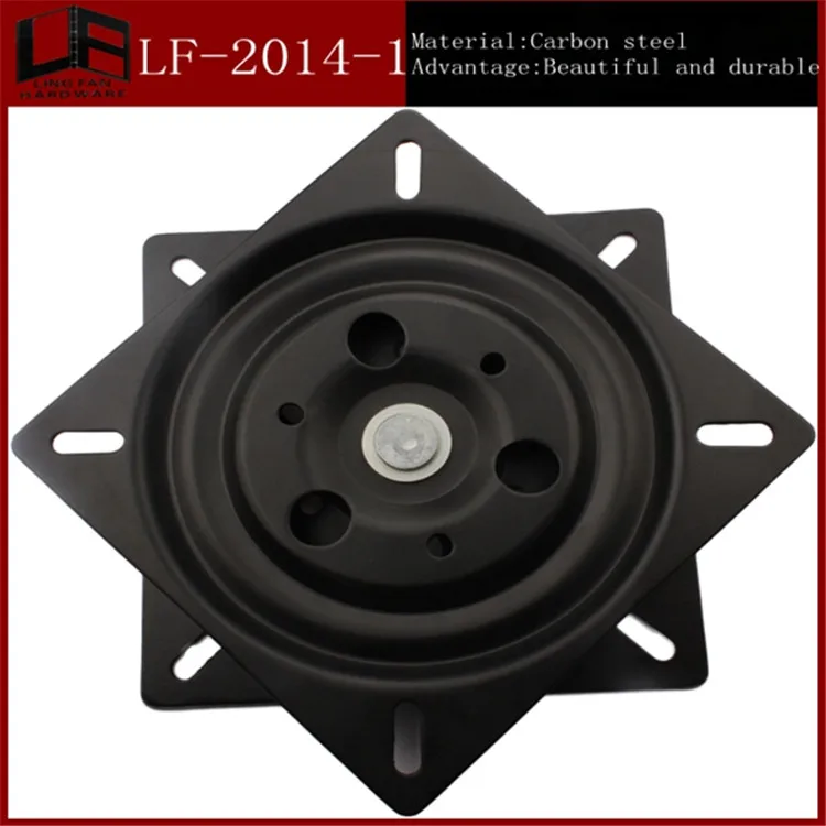 Swivel Plate Type bearing swivel turntable , balck swivel chair bracket 6 inchin Swivel Plates