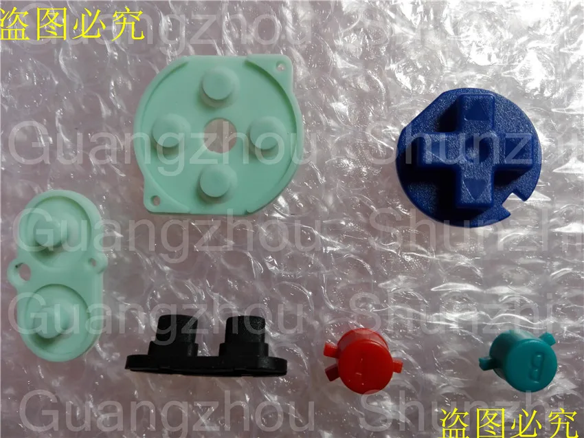 300pcs Colorful Buttons & Soft Conductive Rubber for Nintendo GBC Retro