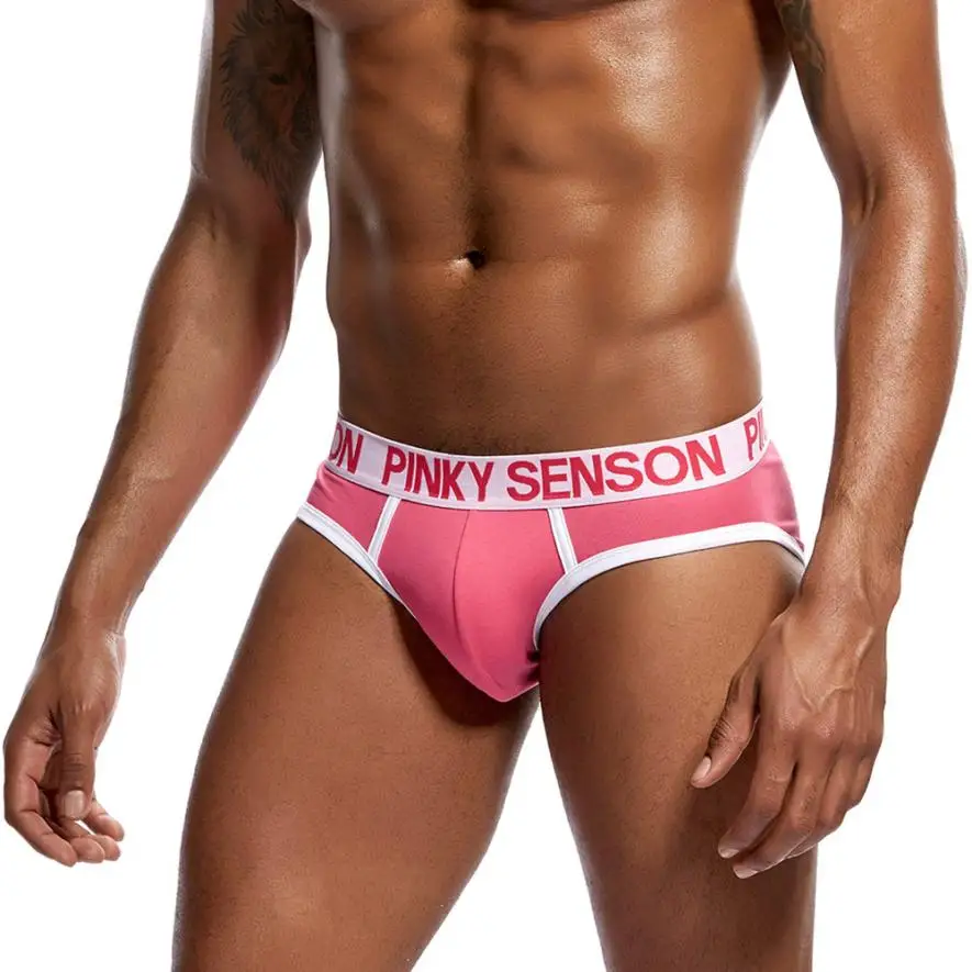 

2019 Sexy Men's Briefs male Sexy Underwear Letter Printed Shorts Bulge Pouch Underpants Men Underwear Gay Shorts Briefs