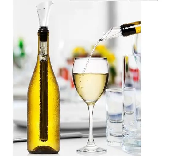 

Creative bar accessories Multi-function wine chill pourer wine Chill Stick With Aerator bottle stopper home decoration gifts