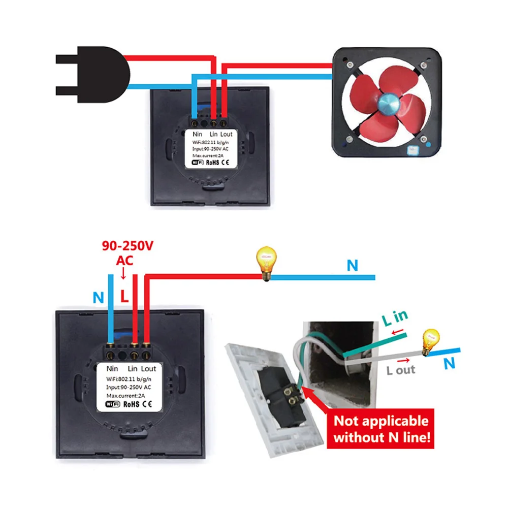 Выключатель сонофф сенсорный. Вай фай выключатель света схема подключения. Схема подключения умного выключателя с нейтралью. Как подключить выключатель вайфай. Умный wifi выключатель схема подключения.