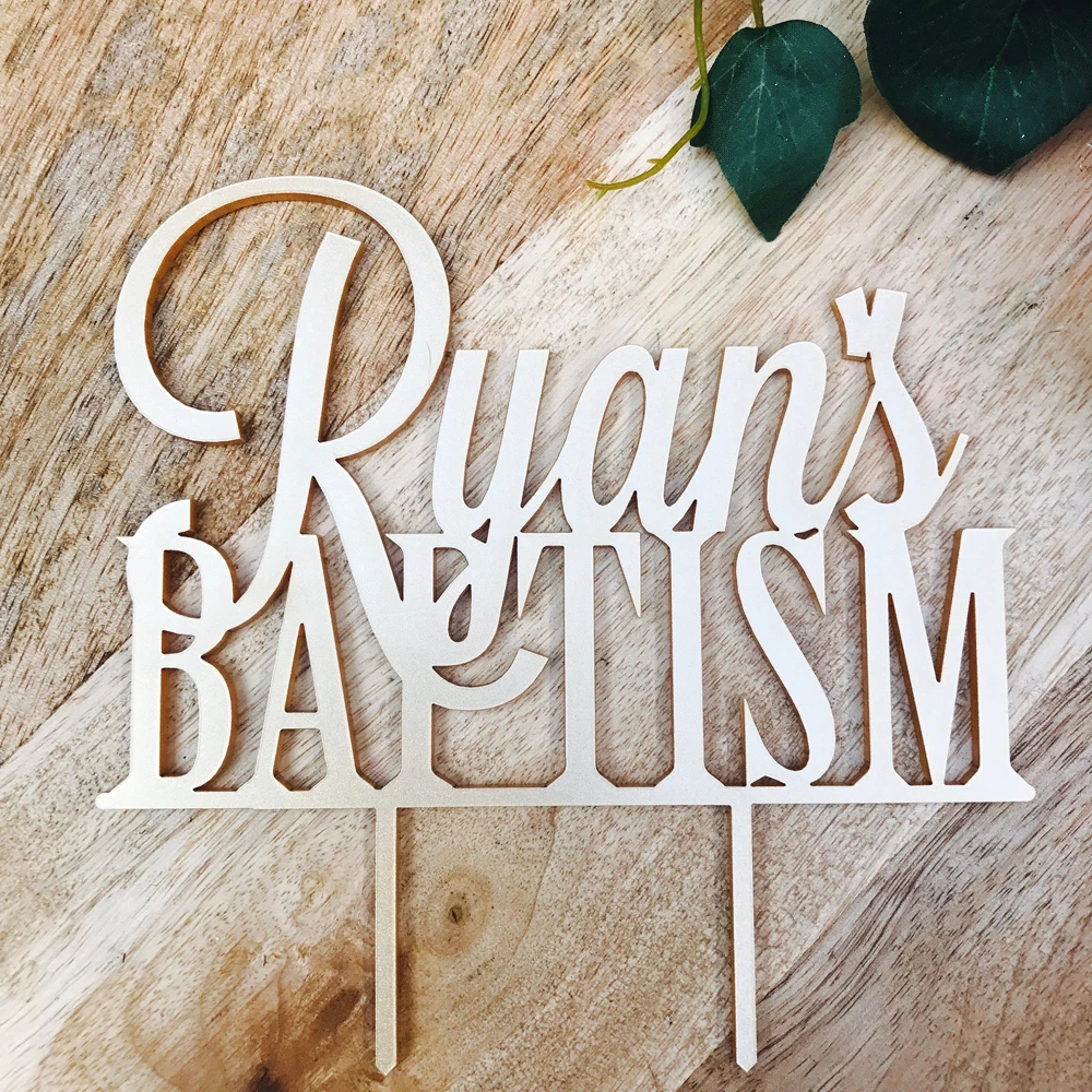 Personalized name Baptism Cake Topper,Custom Baptism Cake Topper Religious Decor,Baptism Gift,Baby Shower Cake Topper (3)