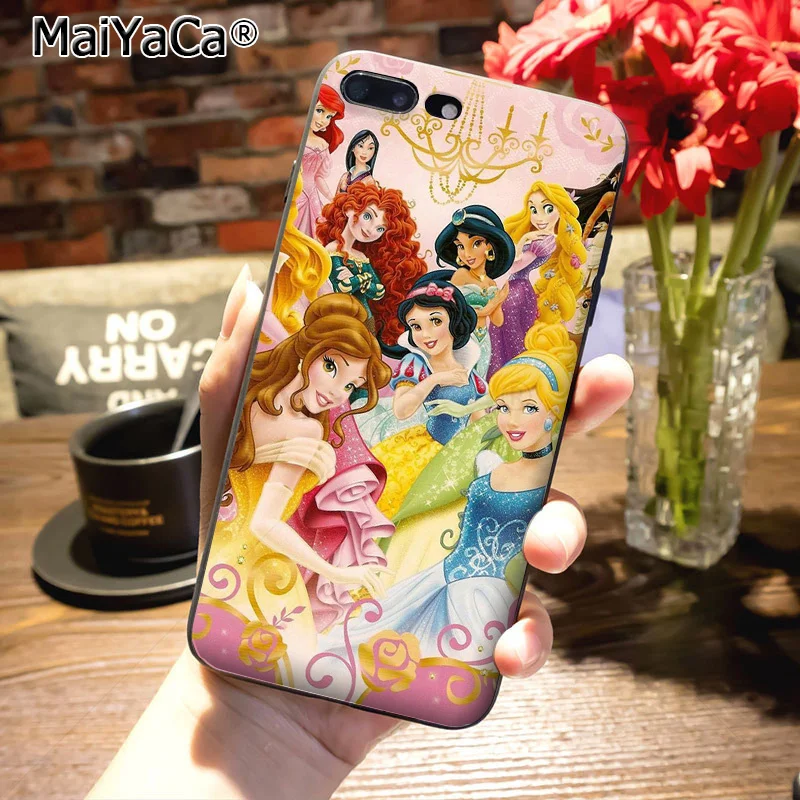 MaiYaCa Принцесса Ариэль Русалочка Снежная принцесса роскошный чехол для телефона для iPhone 8 7 6S Plus X XS MAX XR 5S SE 11pro чехол - Цвет: 20
