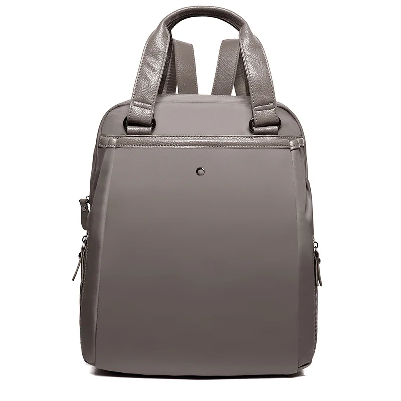 Водонепроницаемый Оксфордский женский рюкзак, Новое поступление, женские рюкзаки на молнии, школьная сумка для девочек-подростков, многофункциональные Новые рюкзаки - Цвет: Gray