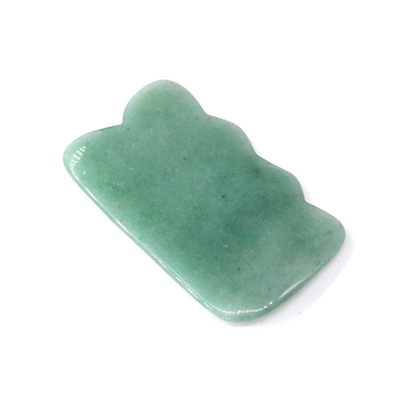 2 Natural Jade Stone Guasha Massage Tool Acupuncture SPA Therapy Gua Sha Massager Scraping Board Body Facial Acupoint Massage Care - Цвет: 2
