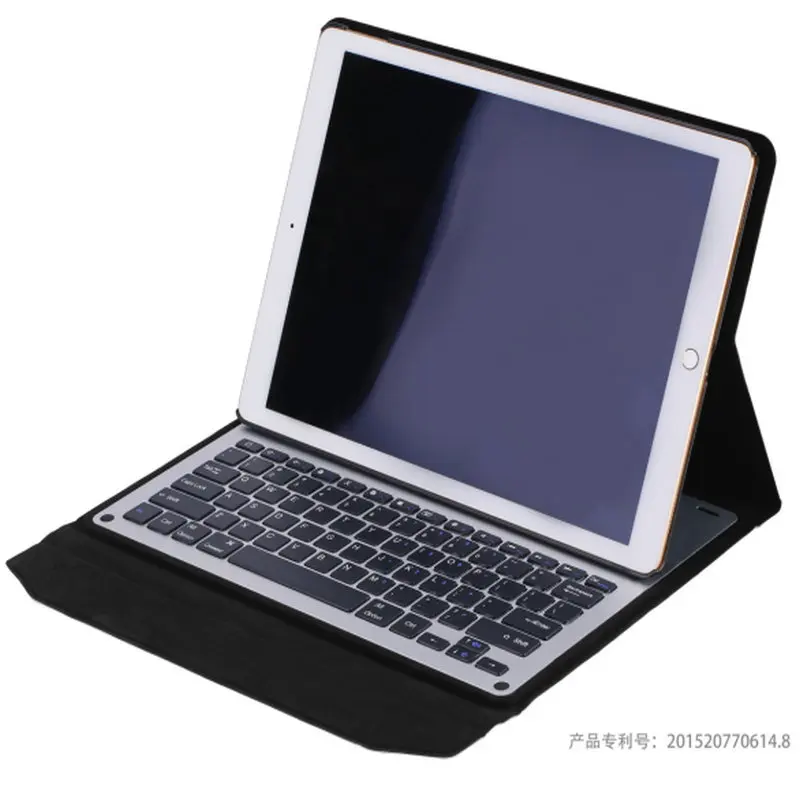 1198B PU Case With Keyboard Leather Stand Folio Case Cover For IPAD 12.9 Inch Tablet