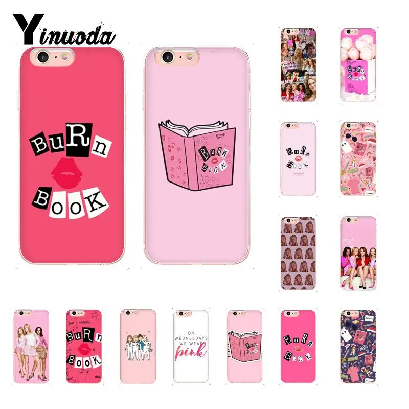 

Yinuoda Burn Book Mean Girls Kiss TPU Soft Silicone Phone Case for iPhone 8 7 6 6S Plus X XS MAX 5 5S SE XR 10 Cover Capa