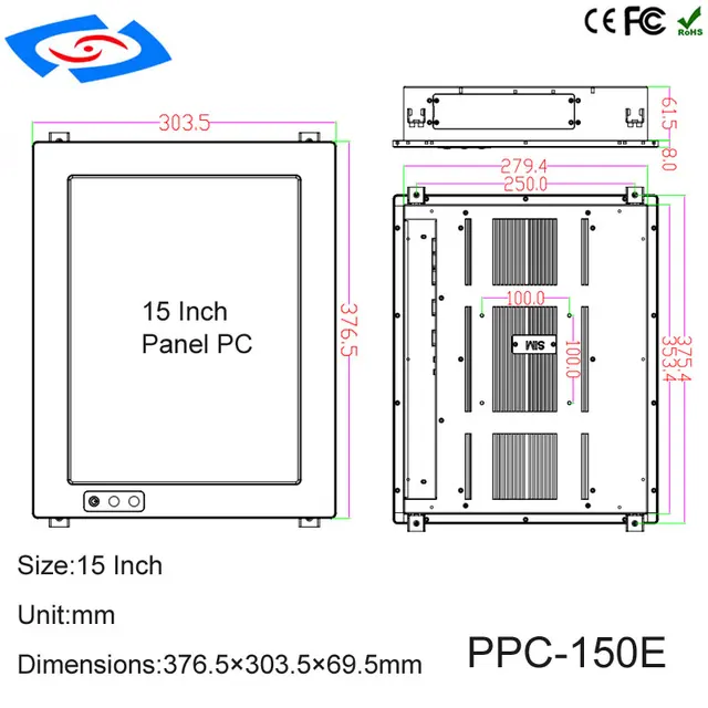 산업용 터치 스크린 패널 PC의 고성능과 내구성