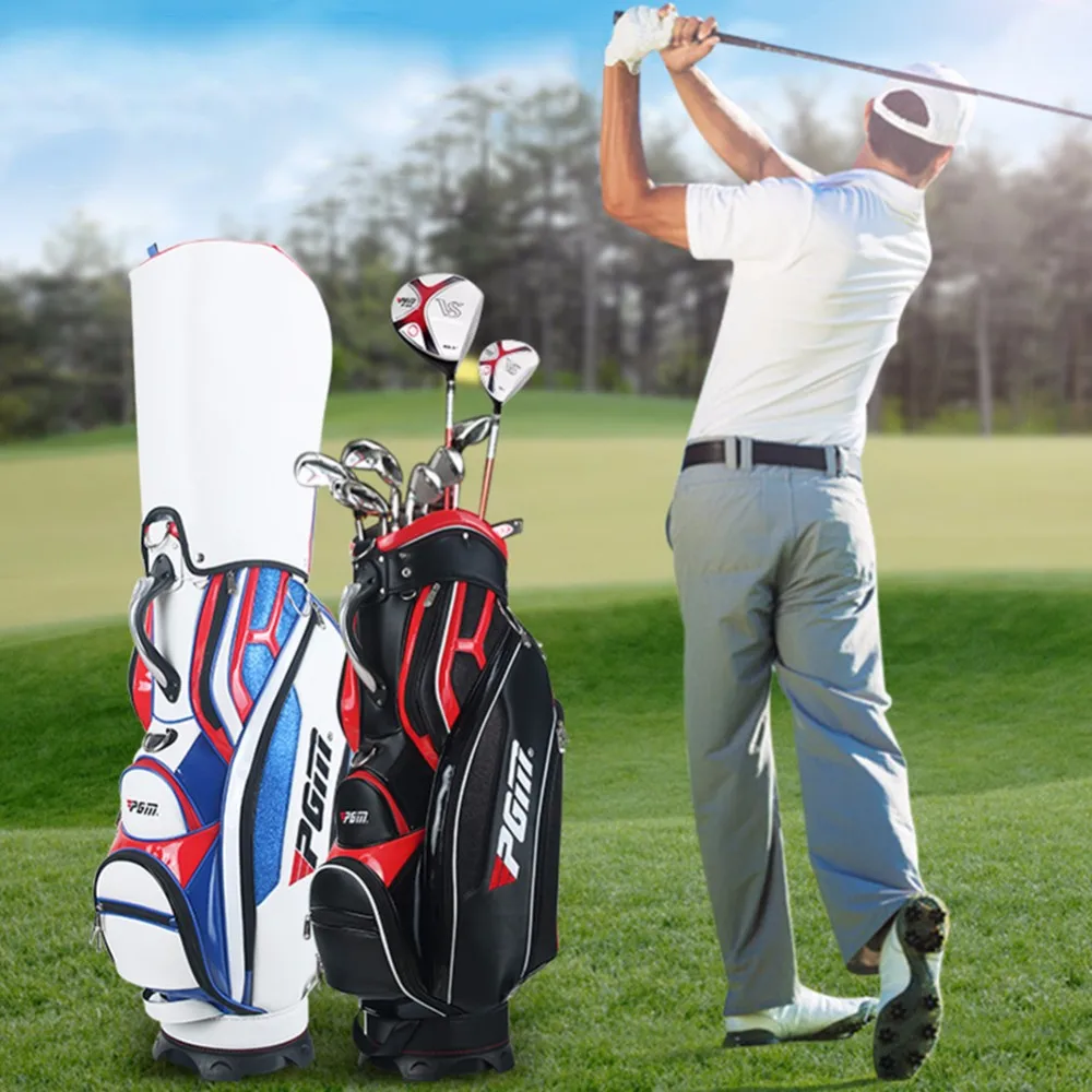 CRESTGOLF Golf стандартная сумка высокого качества PU водонепроницаемые сумки для гольфа большой емкости сумки для гольфа инструменты для гольфа