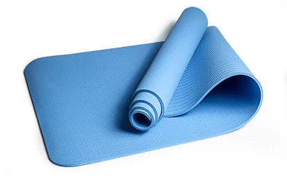 JUFIT 1830*610*6 мм TPE коврик для йоги, спортивные коврики для фитнеса, тренажерного зала, Экологический Безвкусный коврик для начинающих - Цвет: Небесно-голубой