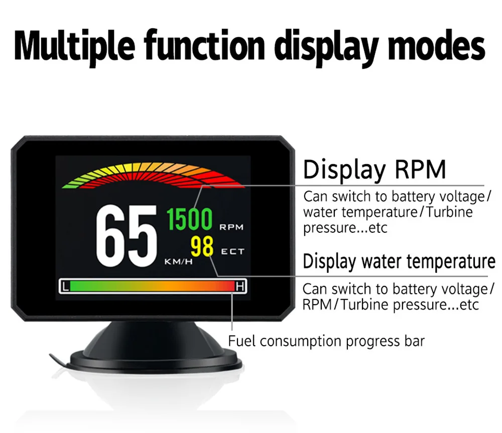 OBDSPACE P16 Диагностика HUD Дисплей на доске компьютера автомобиля ...
