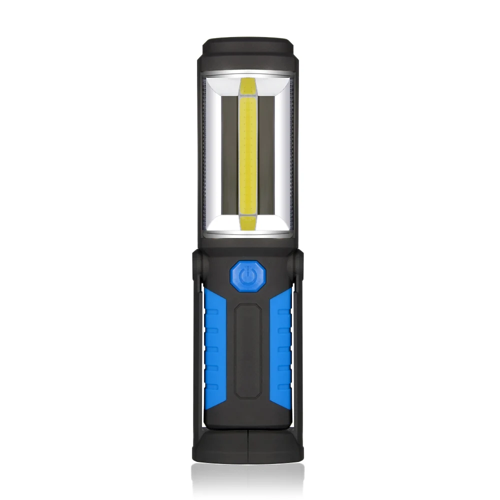 

3pcs USB LED Flashlight Torch Work Stand Light COB Lamps lanterna Magnetic HOOK 18650 Battery Mobile Power Function Outdoor
