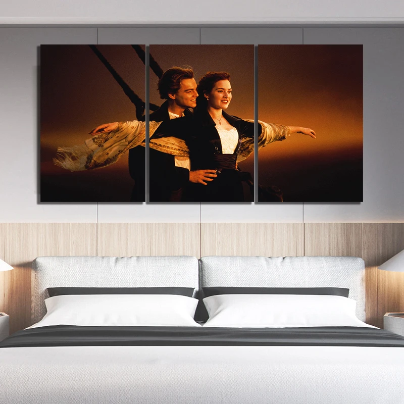 Titanic Romantic Movie Picture Print On Framed Canvas Wall Art Home Decoration