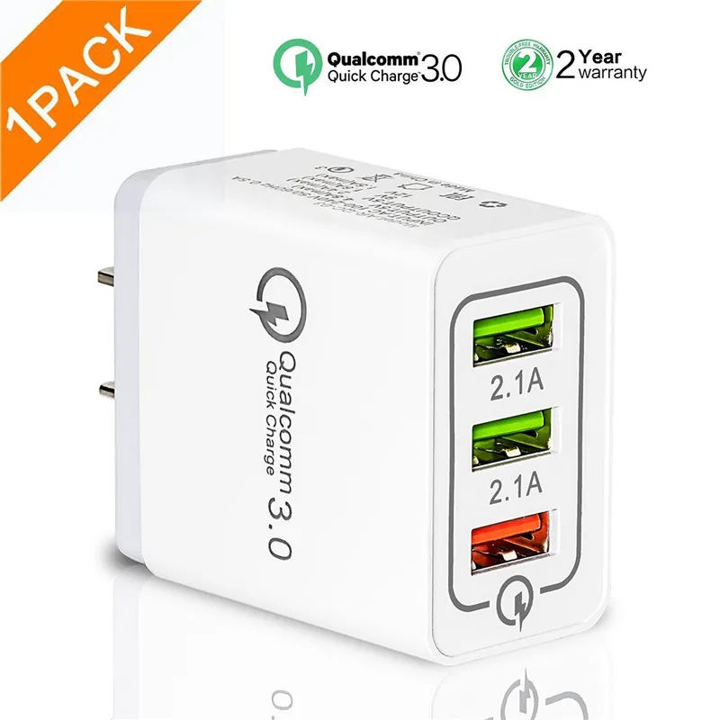 

Quick Wall Charger QC 3 USB Fast Tablet Phone Charger EU US Plug AC Power Adapter Travel Quick Charging 3.0 For iPhone