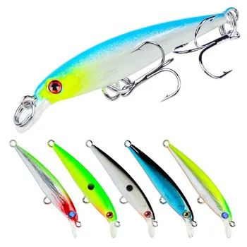 

1PCS Minnow Fishing Lure 5cm 2g Pesca Hooks Fish Wobbler Peche Bass Trolling iscas artificiais Plastic Hard Bait Carp Fishing