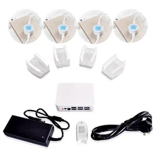 4 порта охранной сигнализации сотовом телефоне акрил IPad стенд телефон охранной сигнализации Samsumg Tablet Stand защита от кражи для магазина безопасности Show