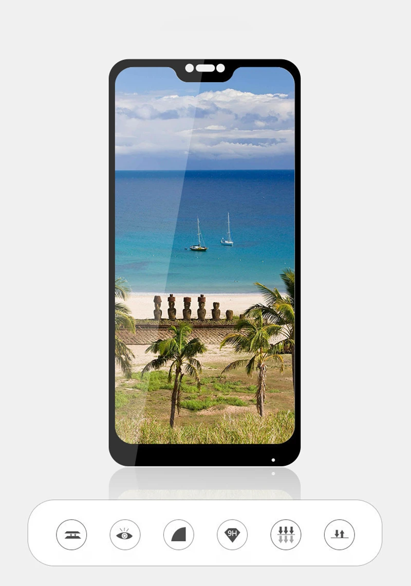 Защитная пленка для экрана mi A2 Lite для Xiaomi mi A2 Lite из закаленного стекла HCCZ высокого качества 2.5D 9H HD полное покрытие защитная пленка