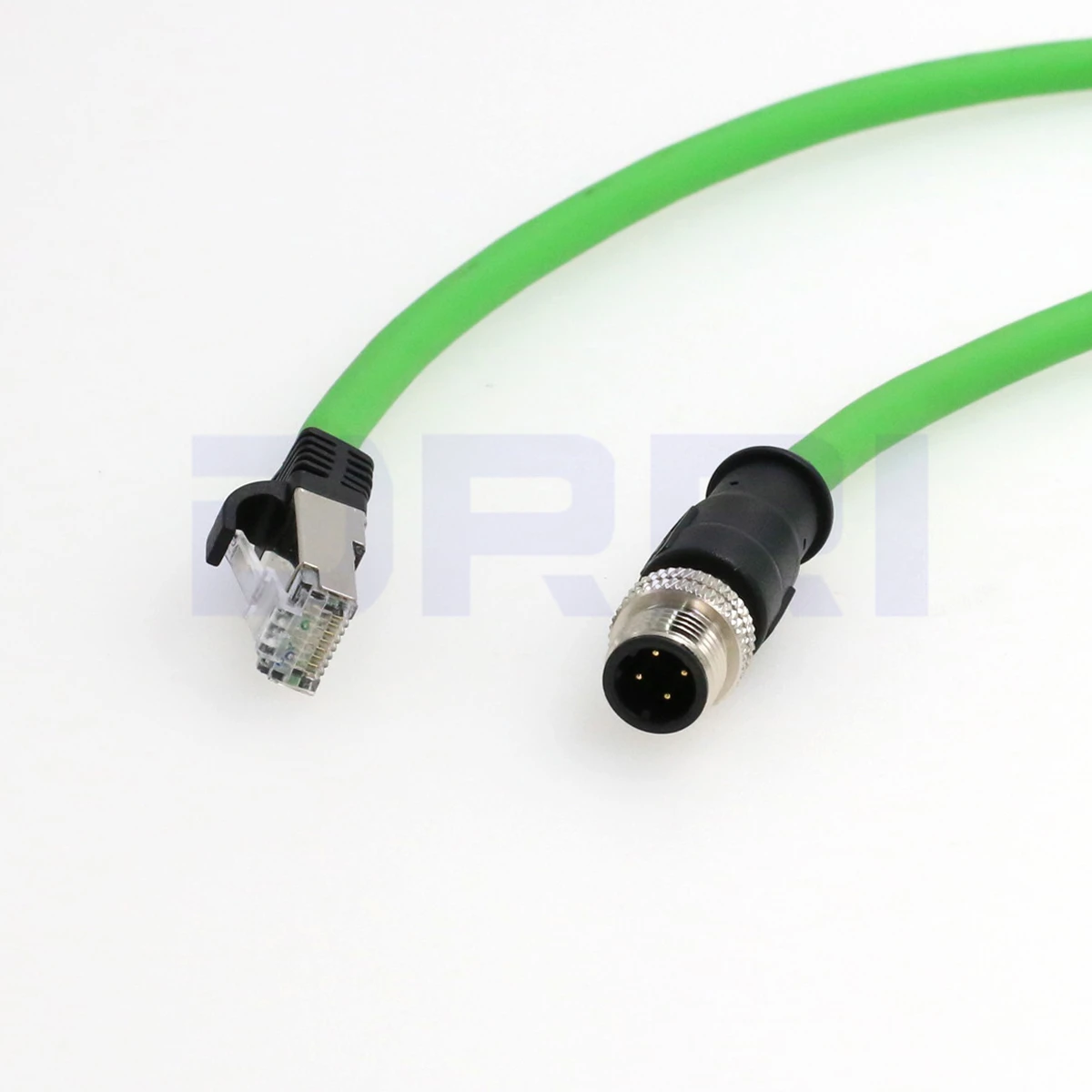 M12 4pin D-code male to RJ45 waterproof Ethernet Shielded Cable Custom Length