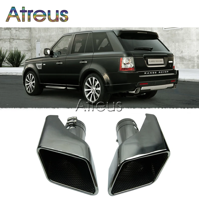 Atreus 1 комплект для 2005-2012 Land Rover Range Rover бензиновые аксессуары хром 304 Нержавеющая сталь выхлопная труба глушитель наконечник