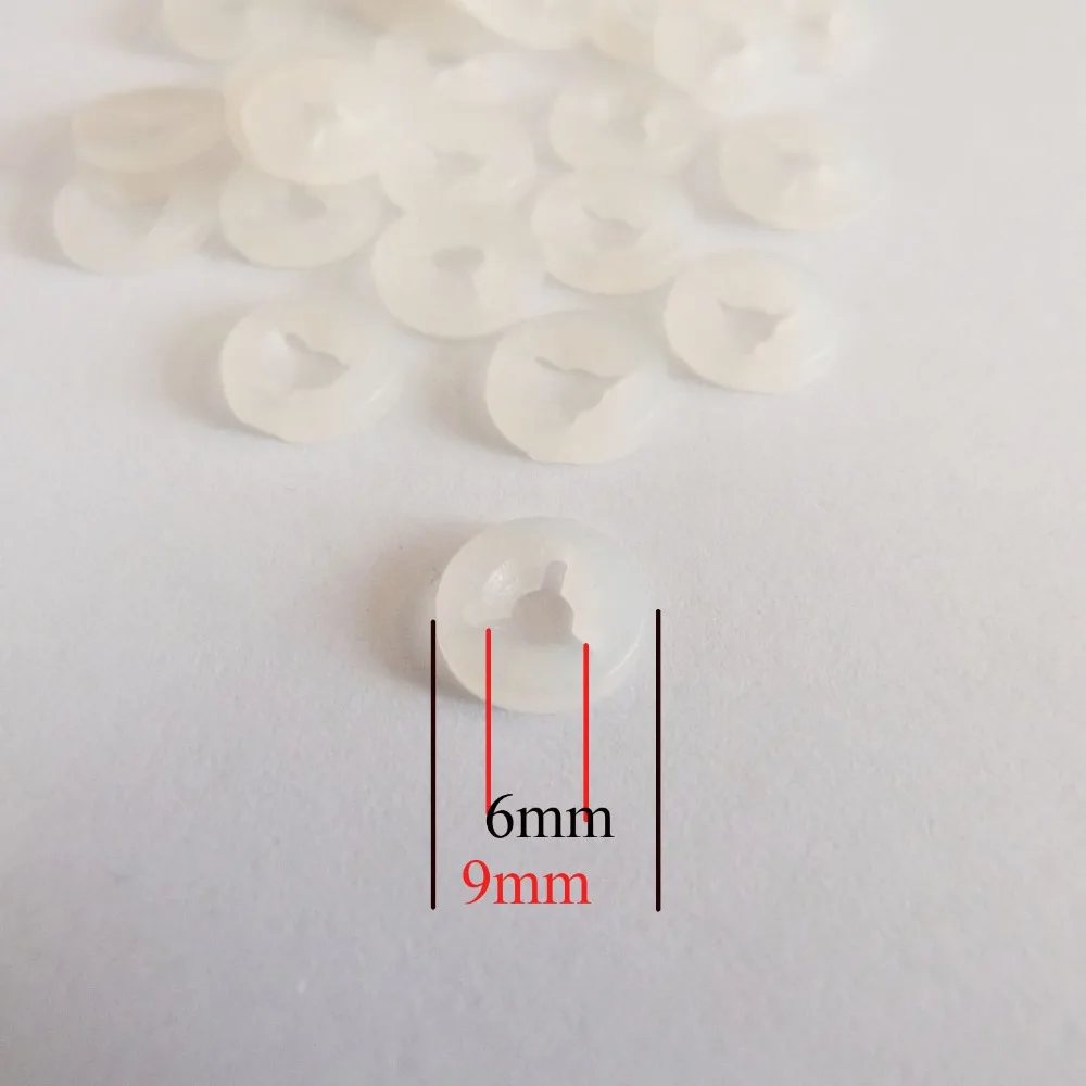 9 мм/12 мм/13 мм/16 мм Ширина Белый Trifurcation ручная шайба для игрушечных глаз нос рот поиск-100 шт./лот