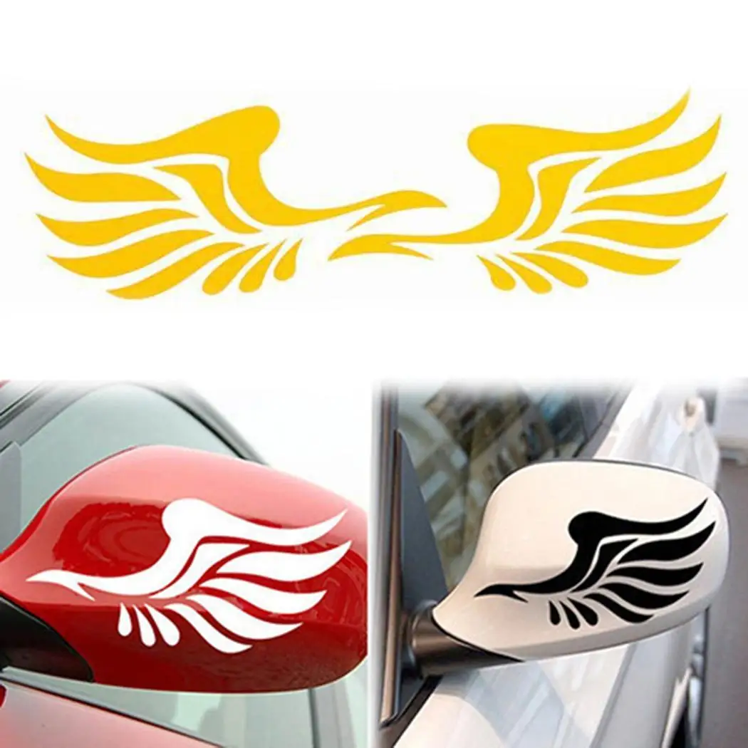 Sailnovo 1 Pair 17.5cm x 6.5cm Cool Car Stickers Wing Pattern Car Body