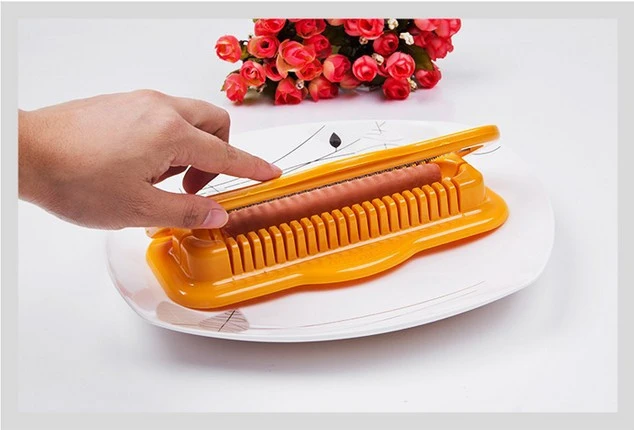  Hot Dog Cutter, Multifunctional Hot Dog Sausage Cutter Ham  Banana Peel Kitchen Tool for Home Apartment Restaurant: Home & Kitchen