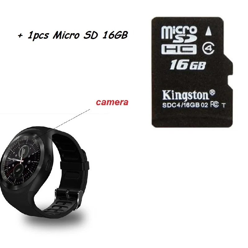Black with TF 16GB Stepfly SM01S Bluetooth Смарт-часы с одной nano sim Bluetooth Камера Смарт-часы PK Q18 - Цвет: Black with TF 16GB