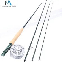 Maximumcatch Fly Rod and Reel Combo 8'" /8'6'/9'6''/10 3/4/5/6/7/8WT углеродная Удочка с большой АРБОР алюминиевая катушка