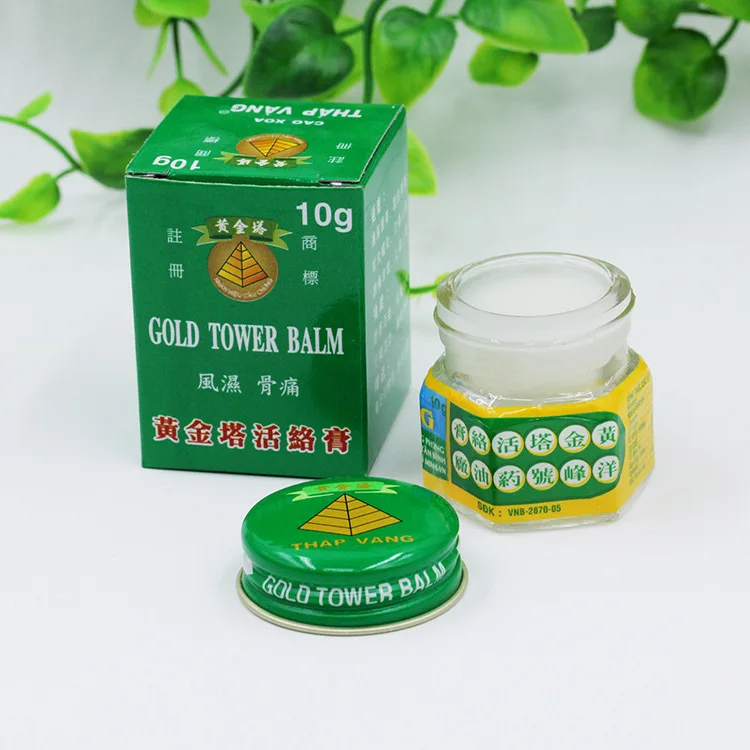 

Vietnam Gold Tower Balm Tiger Balm Active Cream Muscle Aches Extra Strength Pain Relieving Arthritis Joint Pain 10g