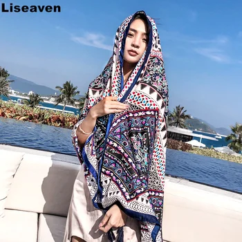 

Liseaven Summer Scarf Women print Scarves & Wraps Female Shawls Scarve