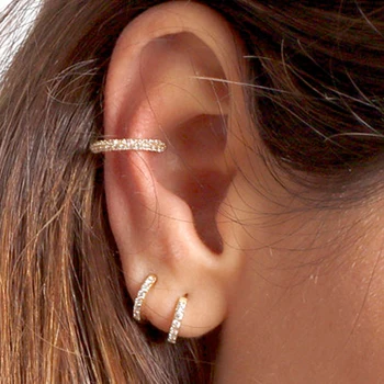 

Beautiful Small Hoop Sleeper Earring Hinged Huggie Hoop Earrings for Women pack of 1 pair