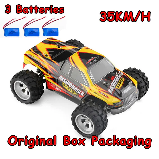 70 км/ч Новое поступление 1:18 4WD RC автомобиль Wltoys A979-B 2,4G на радиоуправлении высокоскоростной грузовик RC багги внедорожники VS Wltoys A959 грузовик ZLRC - Цвет: A979-A 35KM 3battery