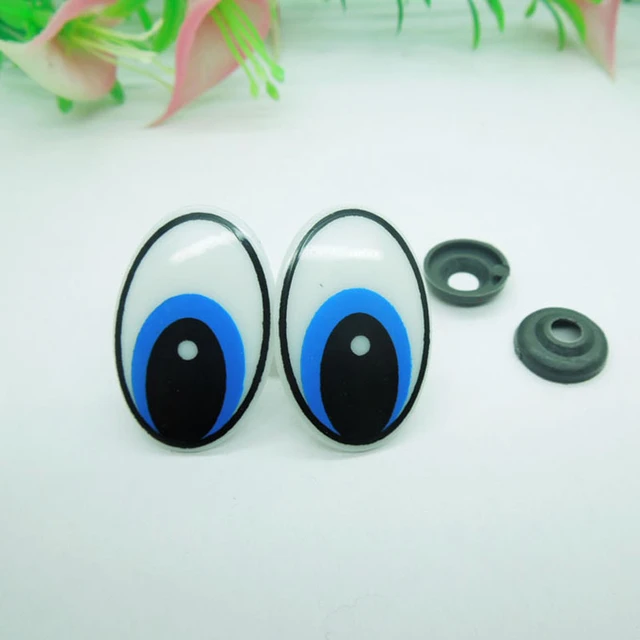 30*20mm Oval Safety Eyes / Blue Color Plastic Doll eyes Handmade  Accessories For Bear Doll Animal Puppet Making - 100pcs - AliExpress