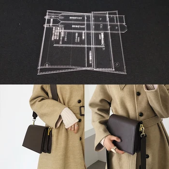 

1set DIY Acrylic Leather Template Home Handwork Leathercraft Sewing Pattern Tools Accessory 230x155x70mm