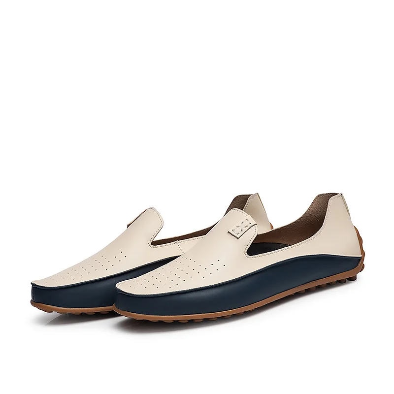 JKPUDUN/большие размеры; мужская повседневная обувь из натуральной кожи; водонепроницаемые Мокасины без шнуровки; Роскошные Брендовые мужские лоферы; мокасины; итальянская дизайнерская обувь